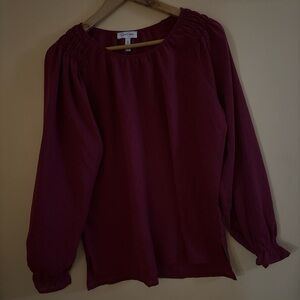Jessica Simpson Burgundy Blouse